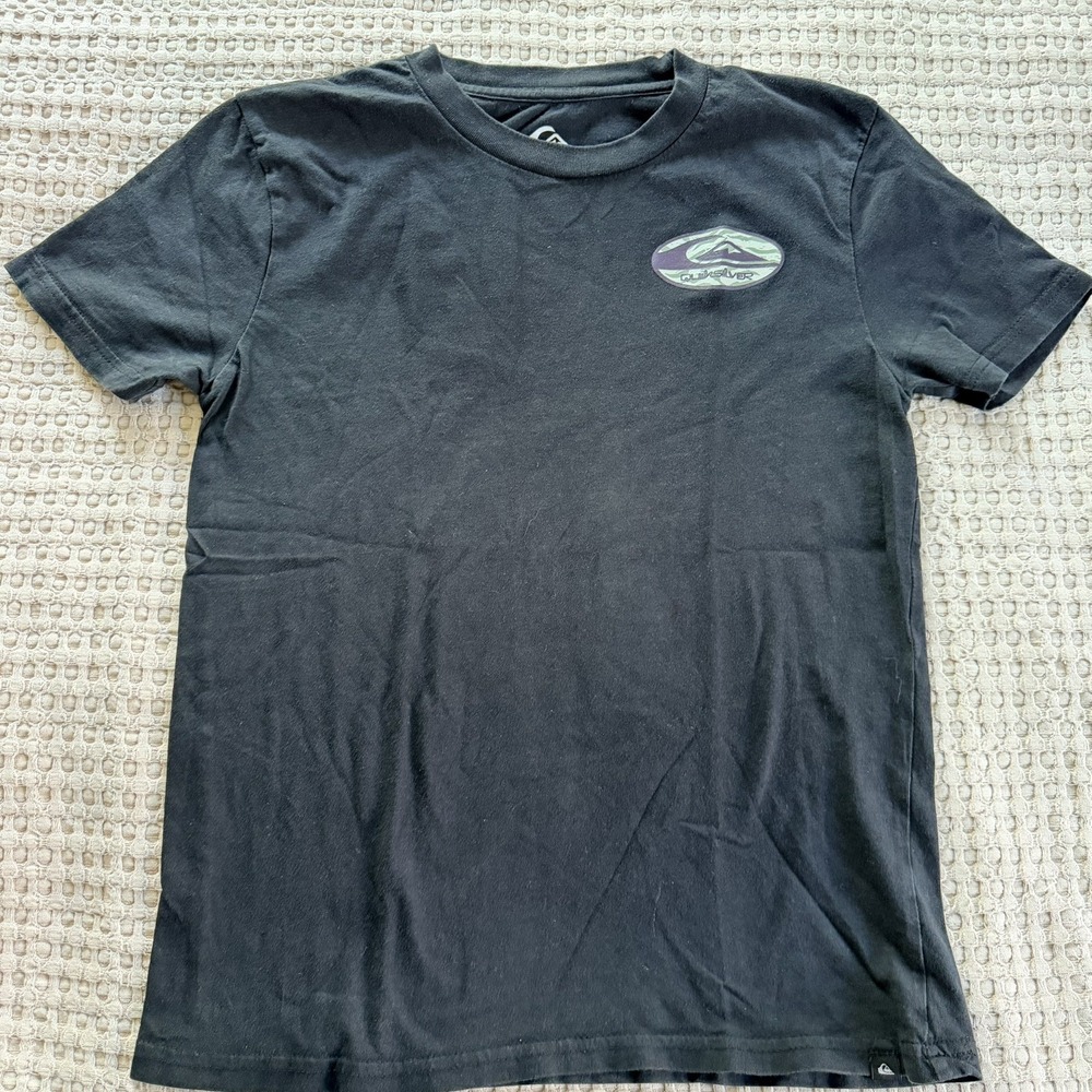 Quicksilver Boys Logo Short Sleeve T-Shirt Size M black